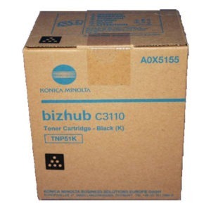 Konica Minolta TNP-51K Black Toner Bizhub C3110